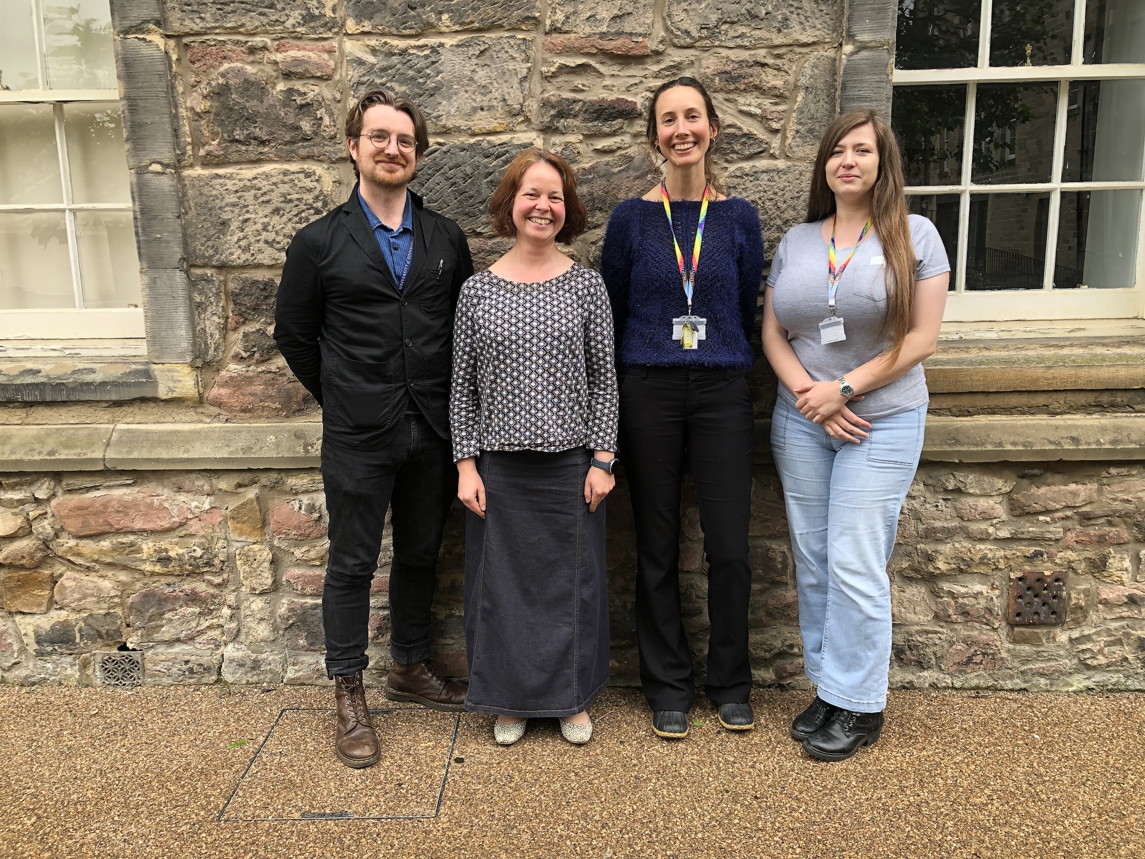Colour image of the DARE team's four researchers.