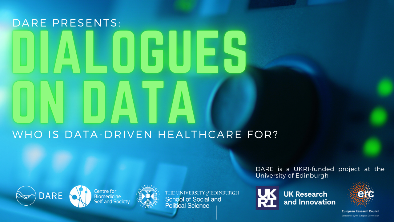 Dialogues on data banner.