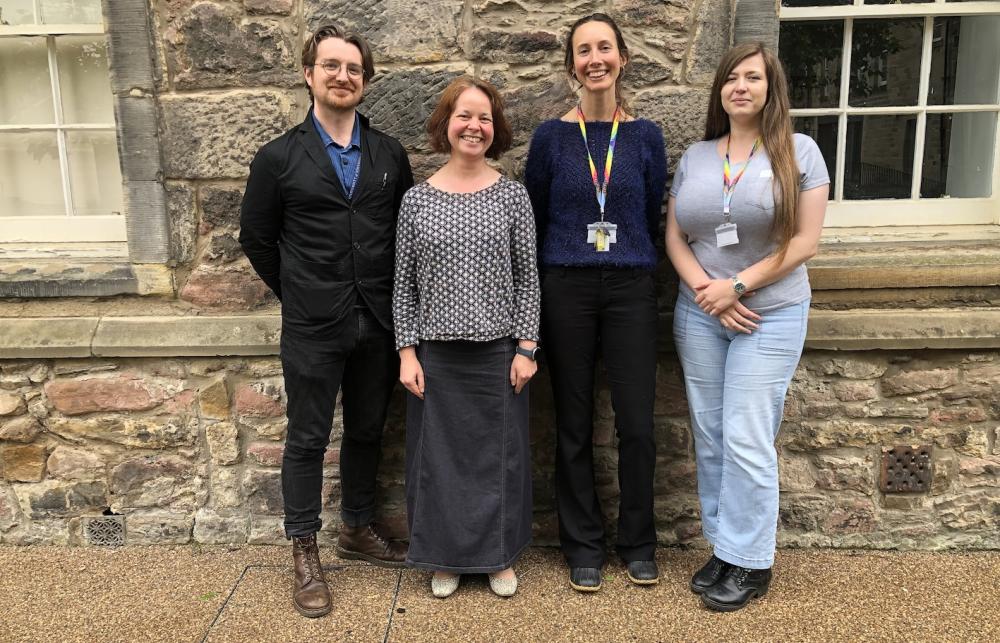 Colour image of the DARE team's four researchers.