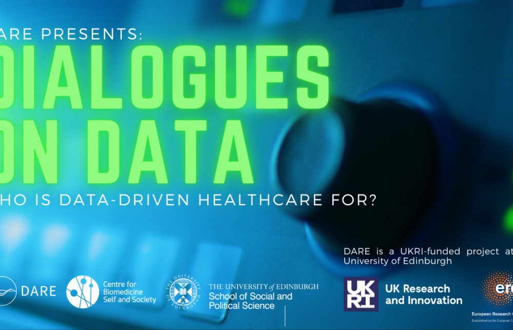 Dialogues on data banner. 